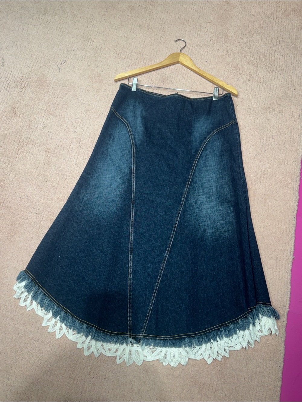 Casadei denim maxi skirt size 8